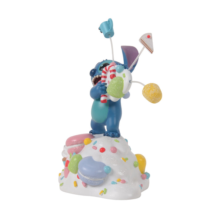 Department 56 Disney Snow Village Accessory: Stitch Orders It All sparkle-castle