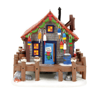 Department 56 Disney Snow Village: Pete's Crabby Christmas sparkle-castle