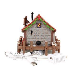 Department 56 Disney Snow Village: Pete's Crabby Christmas sparkle-castle
