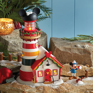 Department 56 Disney Snow Village: Keeping A Watch For Santa sparkle-castle