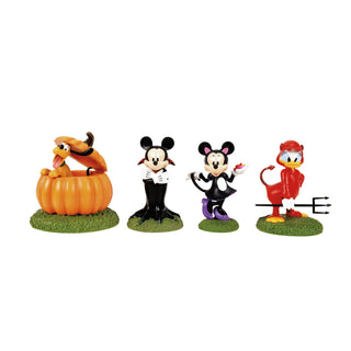 Department 56 Disney Snow Village Halloween Accessory: Ready For Tricks & Treats, Set of 4 sparkle-castle