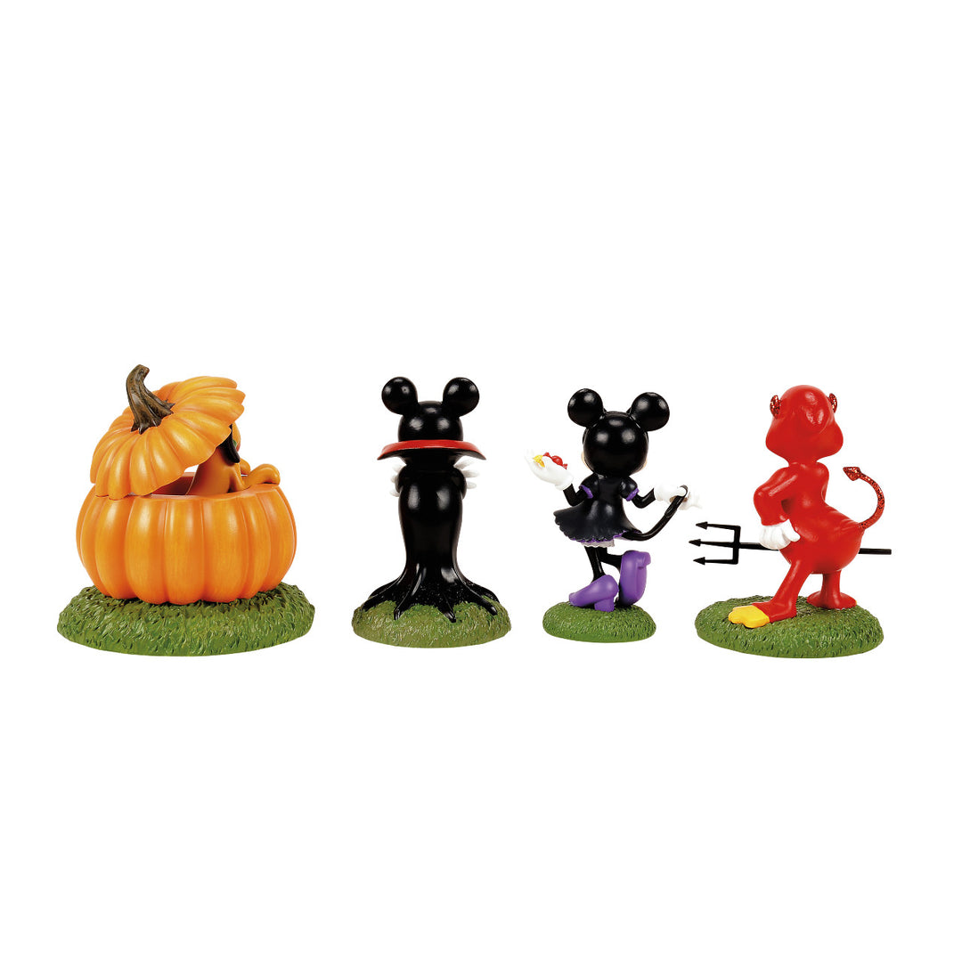 Department 56 Disney Snow Village Halloween Accessory: Ready For Tricks & Treats, Set of 4 sparkle-castle