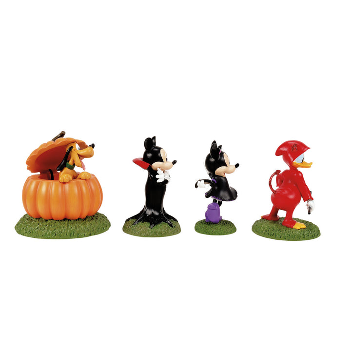 Department 56 Disney Snow Village Halloween Accessory: Ready For Tricks & Treats, Set of 4 sparkle-castle