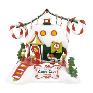 Department 56 Grinch Village: Who-Ville Candy Cane Twisters sparkle-castle