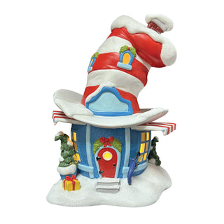 Department 56 Grinch Village: Cat In The Hat Haberdashery sparkle-castle