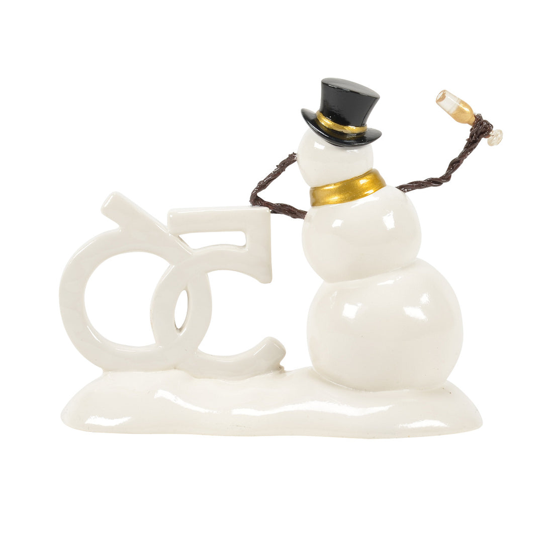 Department 56 Original Snow Village Accessory: 50th Lucky The Snowman 2026 sparkle-castle