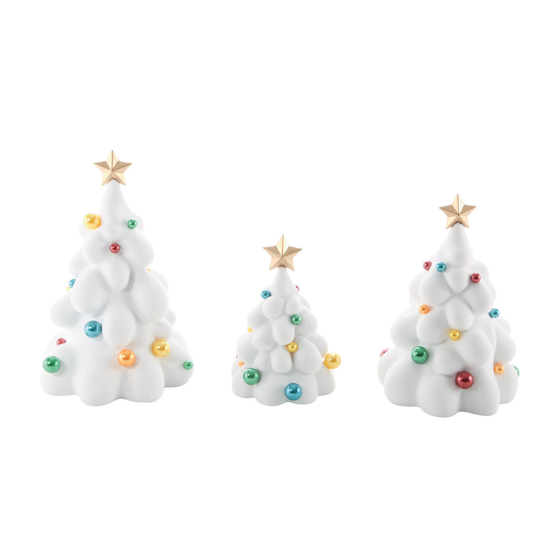 Department 56 Cross Product Village Accessory: Snowdream Trees, Set of 3