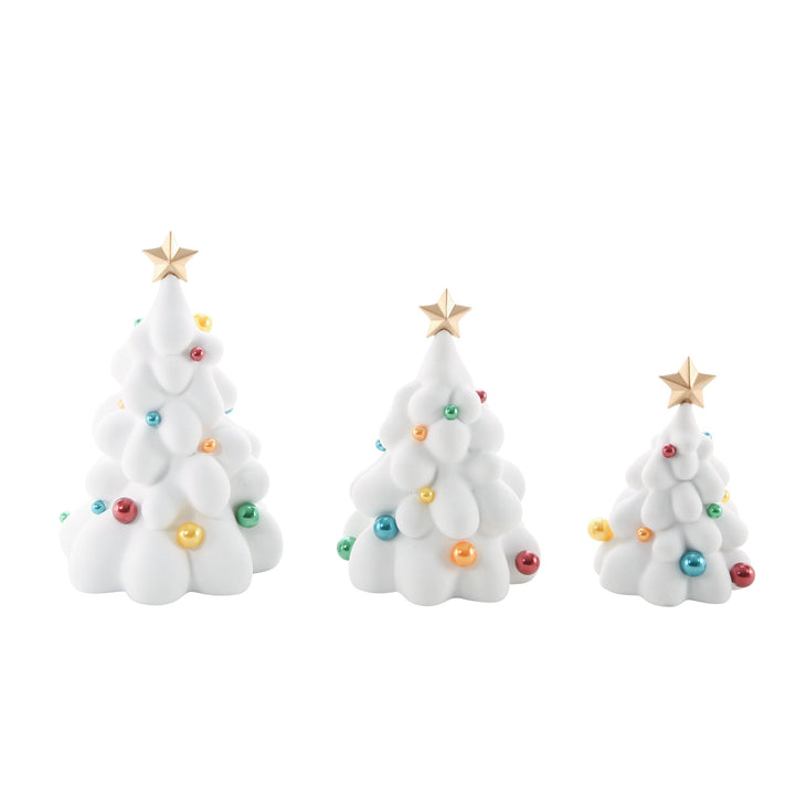 Department 56 Cross Product Village Accessory: Snowdream Trees, Set of 3