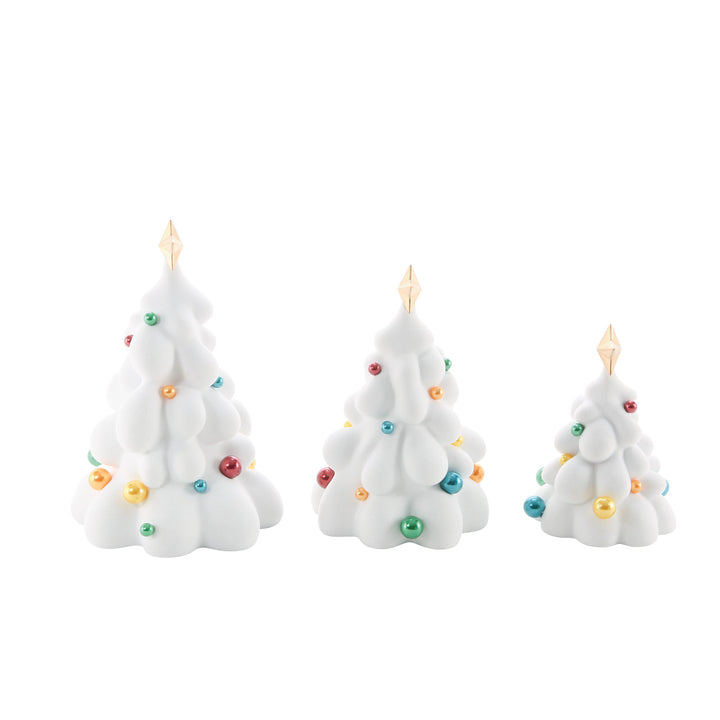 Department 56 Cross Product Village Accessory: Snowdream Trees, Set of 3