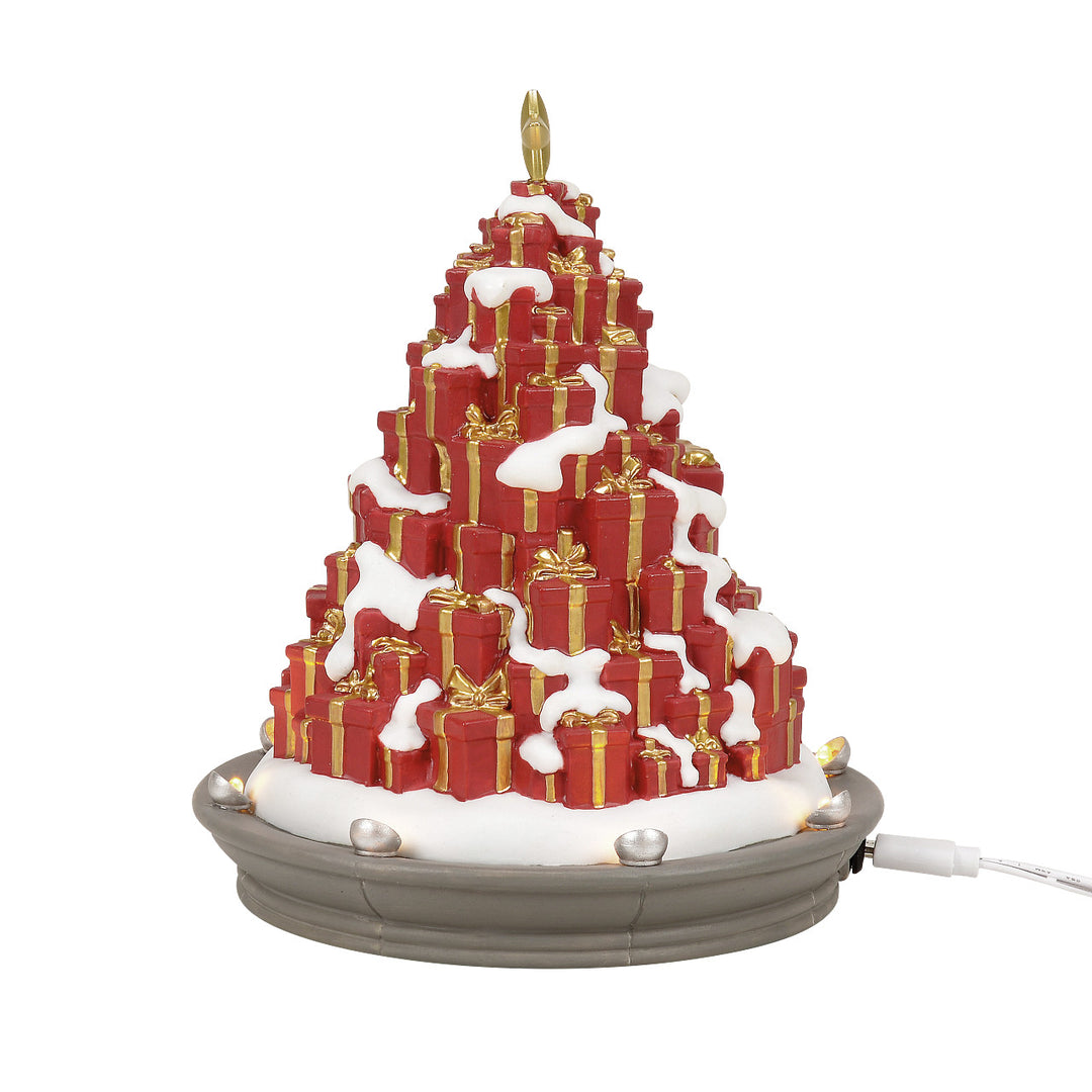 Department 56 Cross Product Village Accessory: A Season Of Giving Tree sparkle-castle