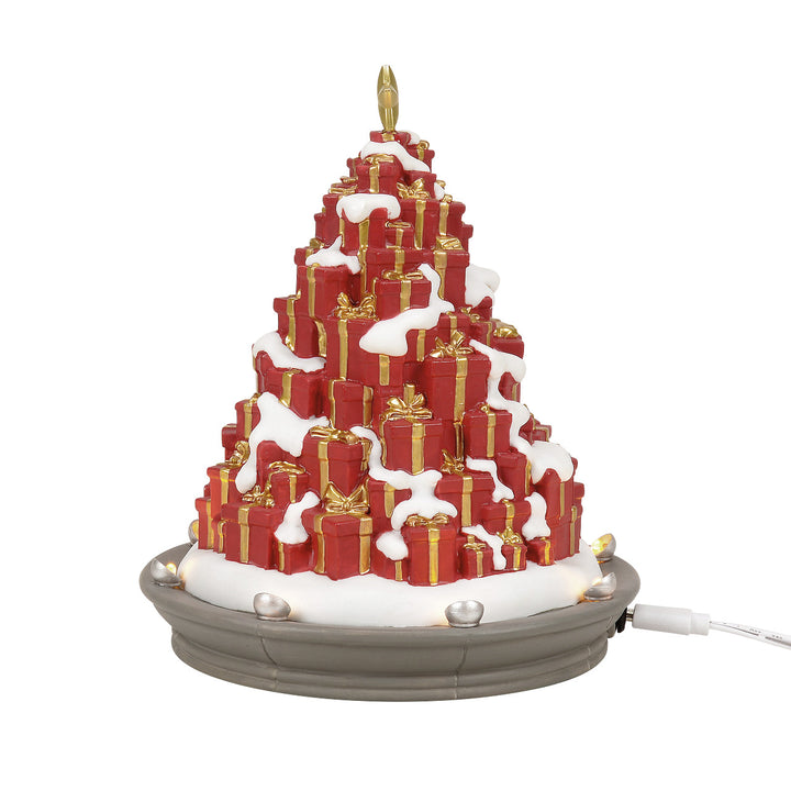 Department 56 Cross Product Village Accessory: A Season Of Giving Tree sparkle-castle