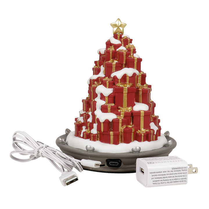 Department 56 Cross Product Village Accessory: A Season Of Giving Tree sparkle-castle