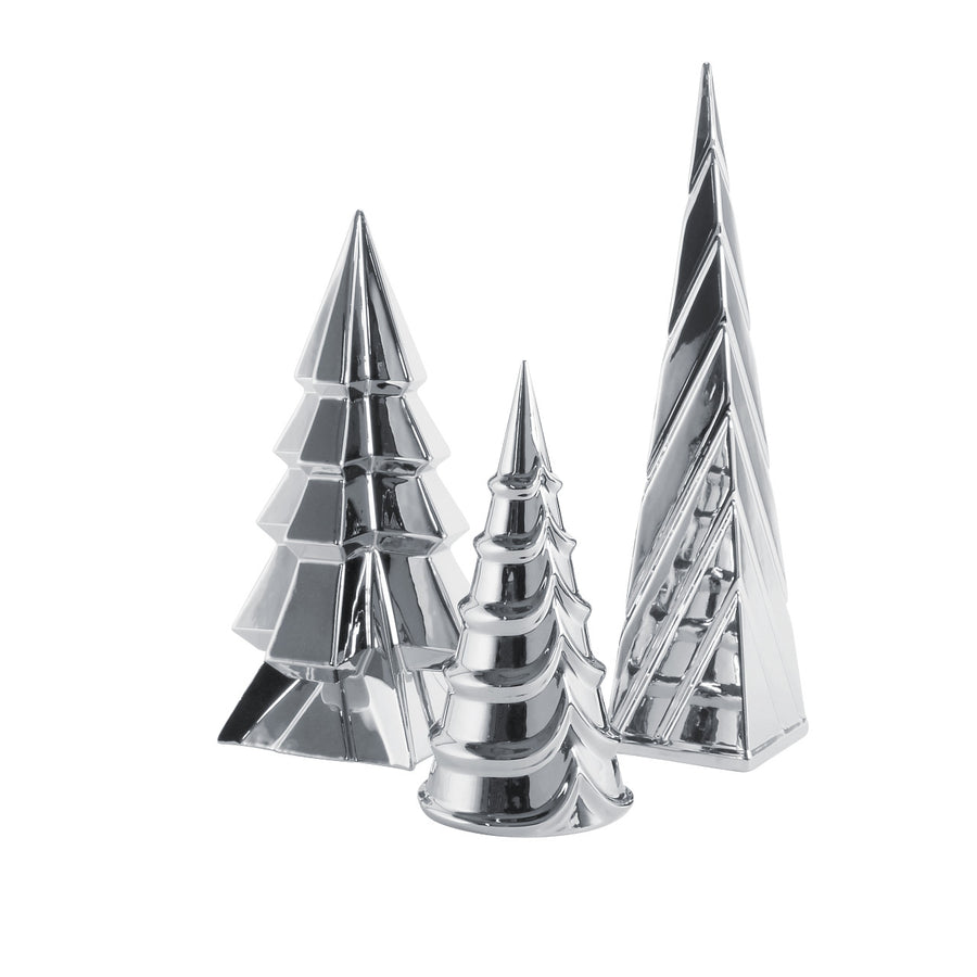Department 56 Cross Product Village Accessory: Gatsby Trees, Set of 3 sparkle-castle