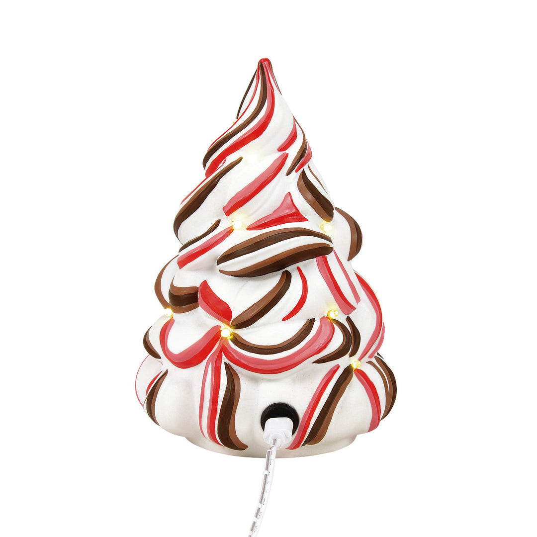 Department 56 Cross Product Village Accessory: Mochamint Lit Tree sparkle-castle