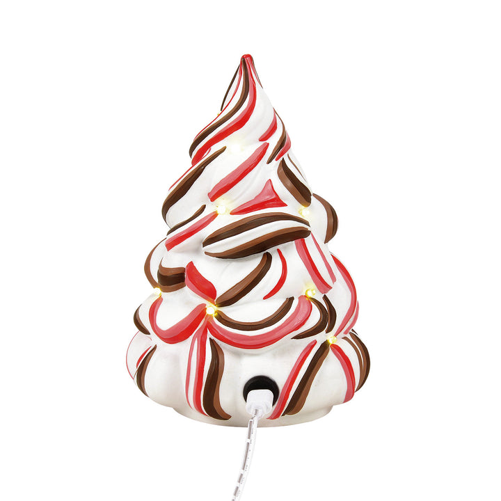 Department 56 Cross Product Village Accessory: Mochamint Lit Tree sparkle-castle