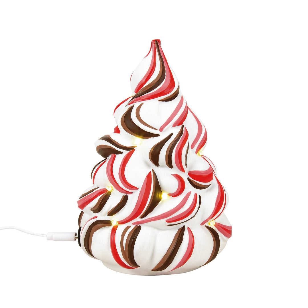 Department 56 Cross Product Village Accessory: Mochamint Lit Tree sparkle-castle