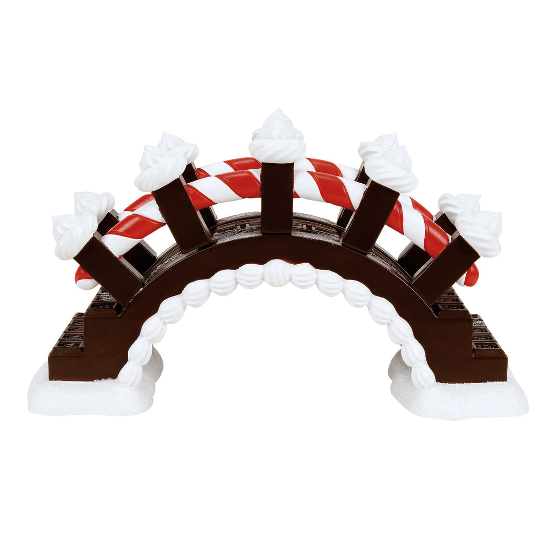 Department 56 Cross Product Village Accessory: Mochamint Bridge sparkle-castle