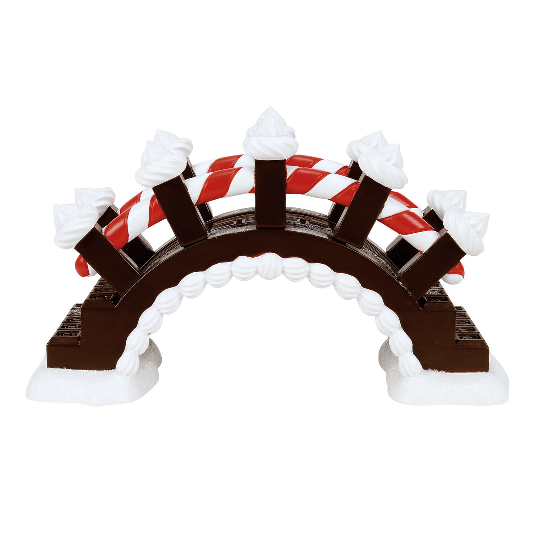Department 56 Cross Product Village Accessory: Mochamint Bridge sparkle-castle