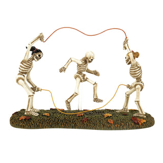Department 56 Snow Village Halloween Accessory: Bones Double Dutch sparkle-castle