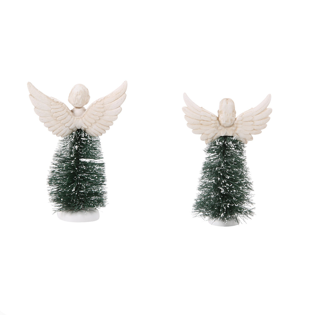 Department 56 Cross Product Village Accessory: Peace & Grace Tree, Set of 2