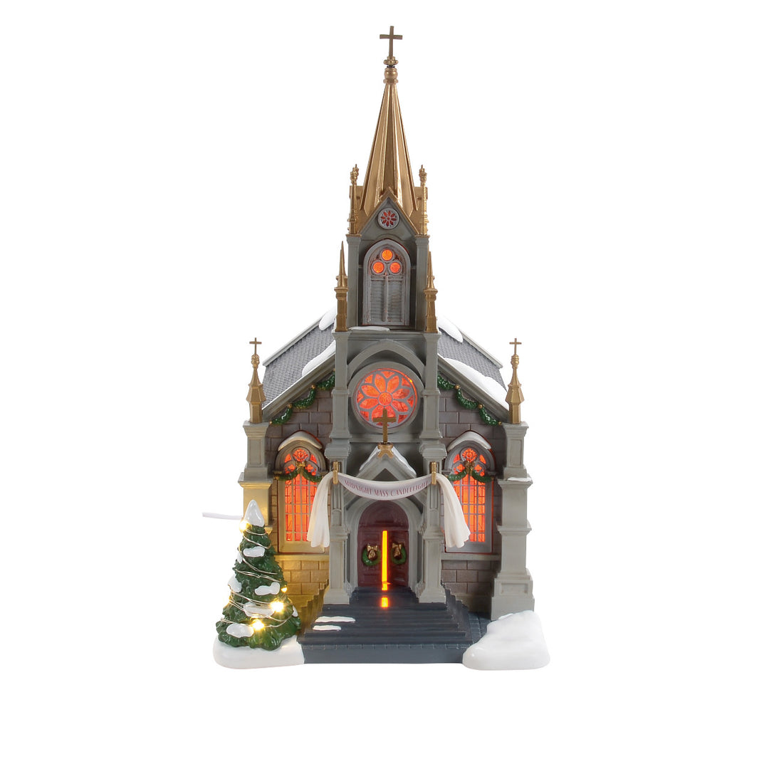 Department 56 Christmas In The City Village: 50th Church Of Purposed Faith sparkle-castle
