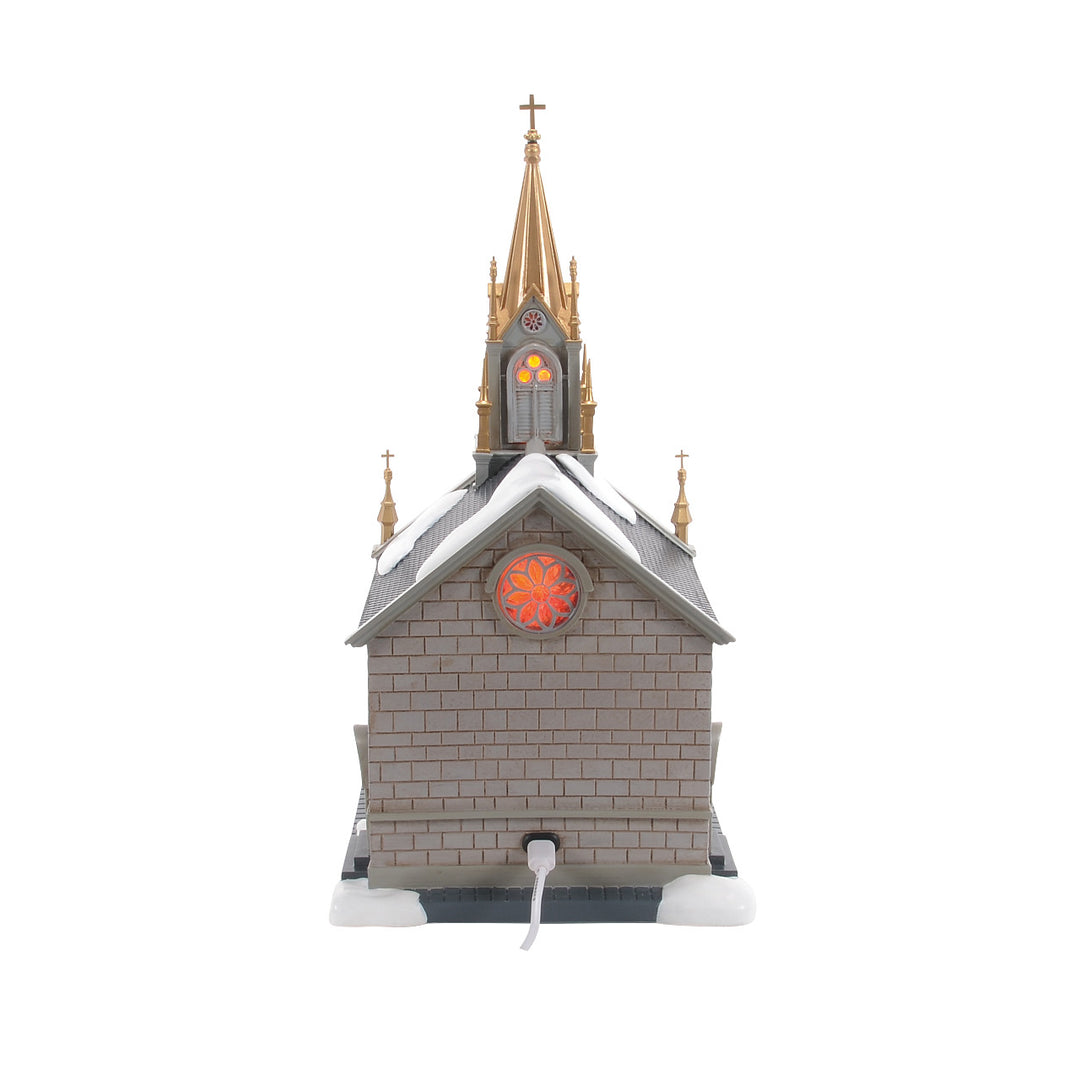 Department 56 Christmas In The City Village: 50th Church Of Purposed Faith sparkle-castle