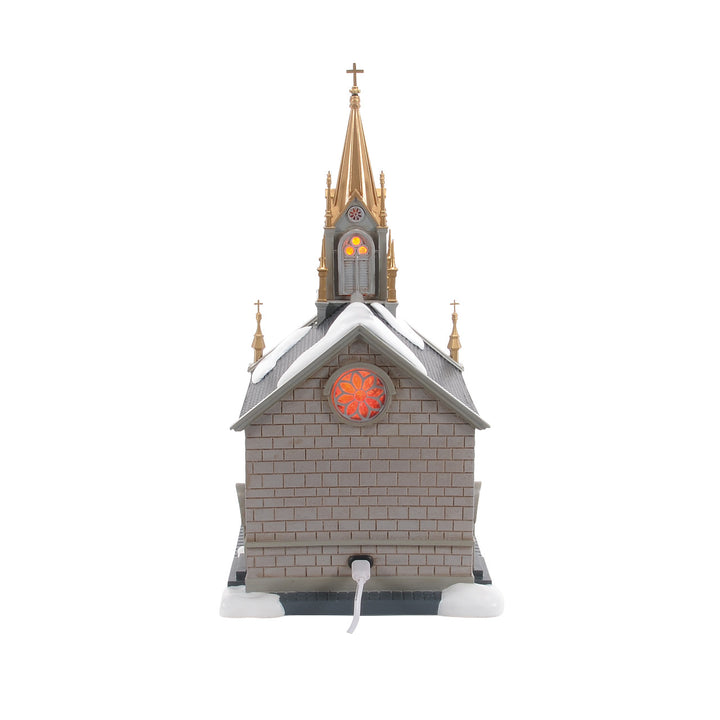 Department 56 Christmas In The City Village: 50th Church Of Purposed Faith sparkle-castle