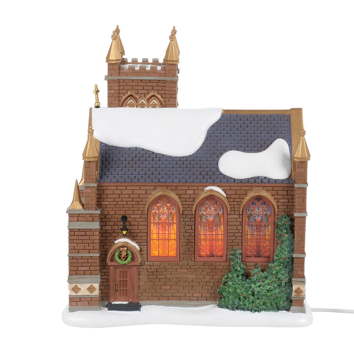 Department 56 Dickens Snow Village: 50th Church Fraternal Charity sparkle-castle
