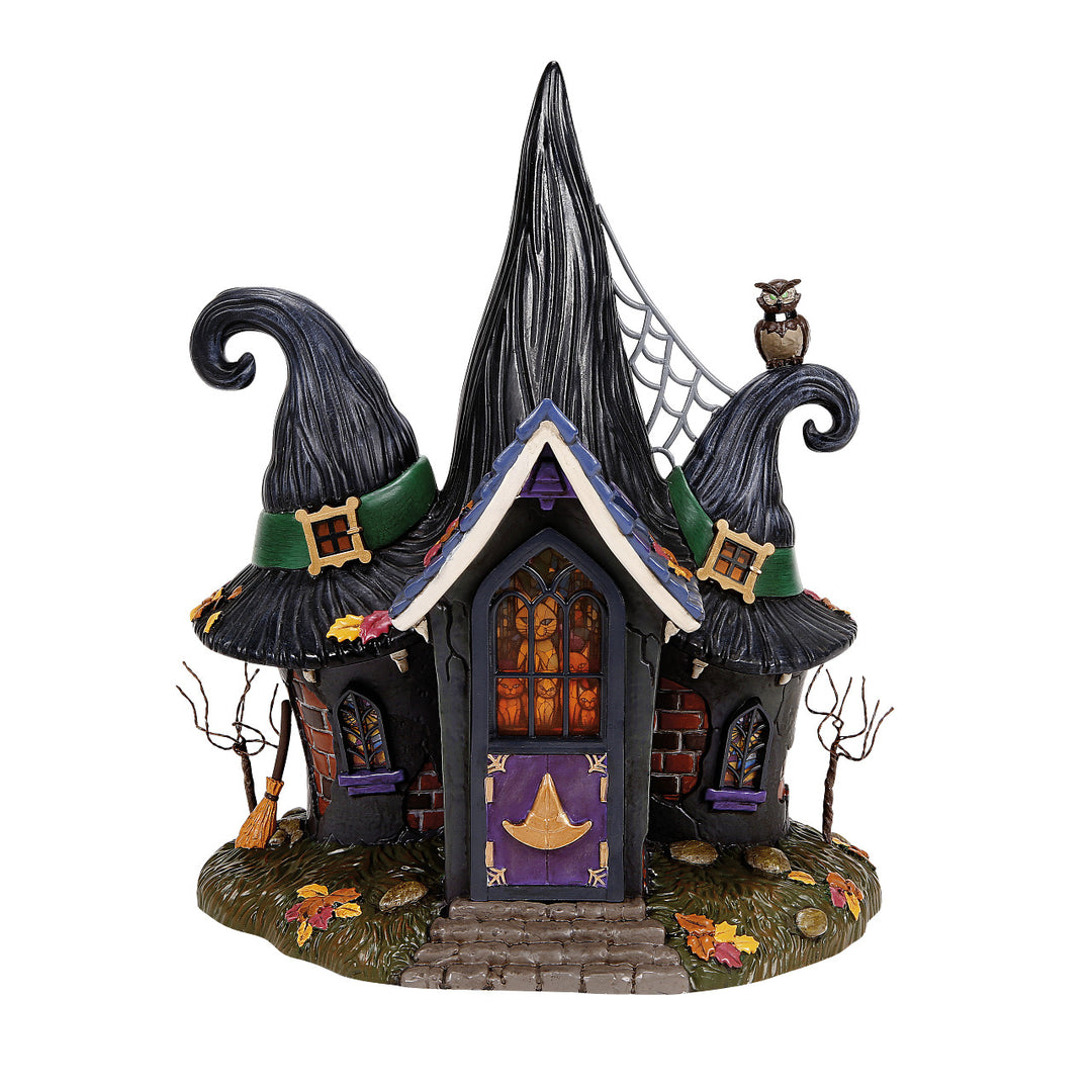 Department 56 Snow Village Halloween: 50th Temple of Enlightened Hag sparkle-castle