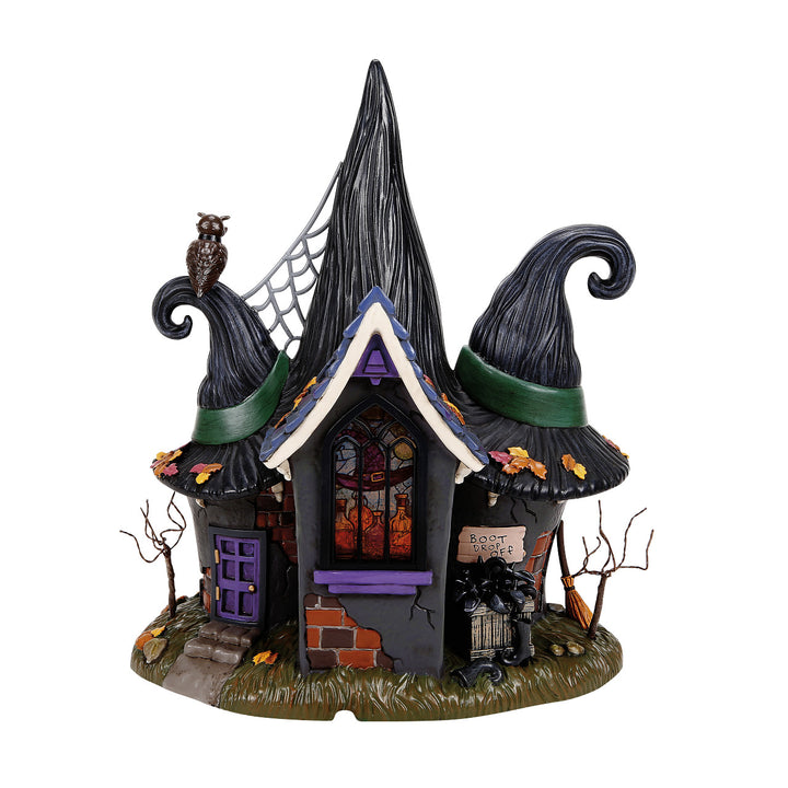 Department 56 Snow Village Halloween: 50th Temple of Enlightened Hag sparkle-castle