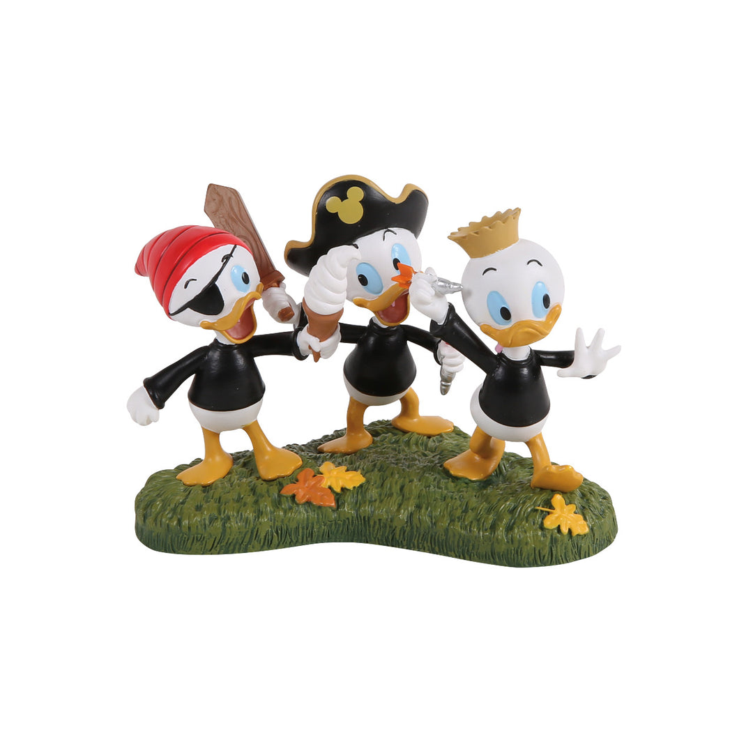 Department 56 Disney Snow Village Halloween Accessory: Huey Dewey Louie Take A Chance sparkle-castle