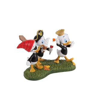 Department 56 Disney Snow Village Halloween Accessory: Huey Dewey Louie Take A Chance sparkle-castle