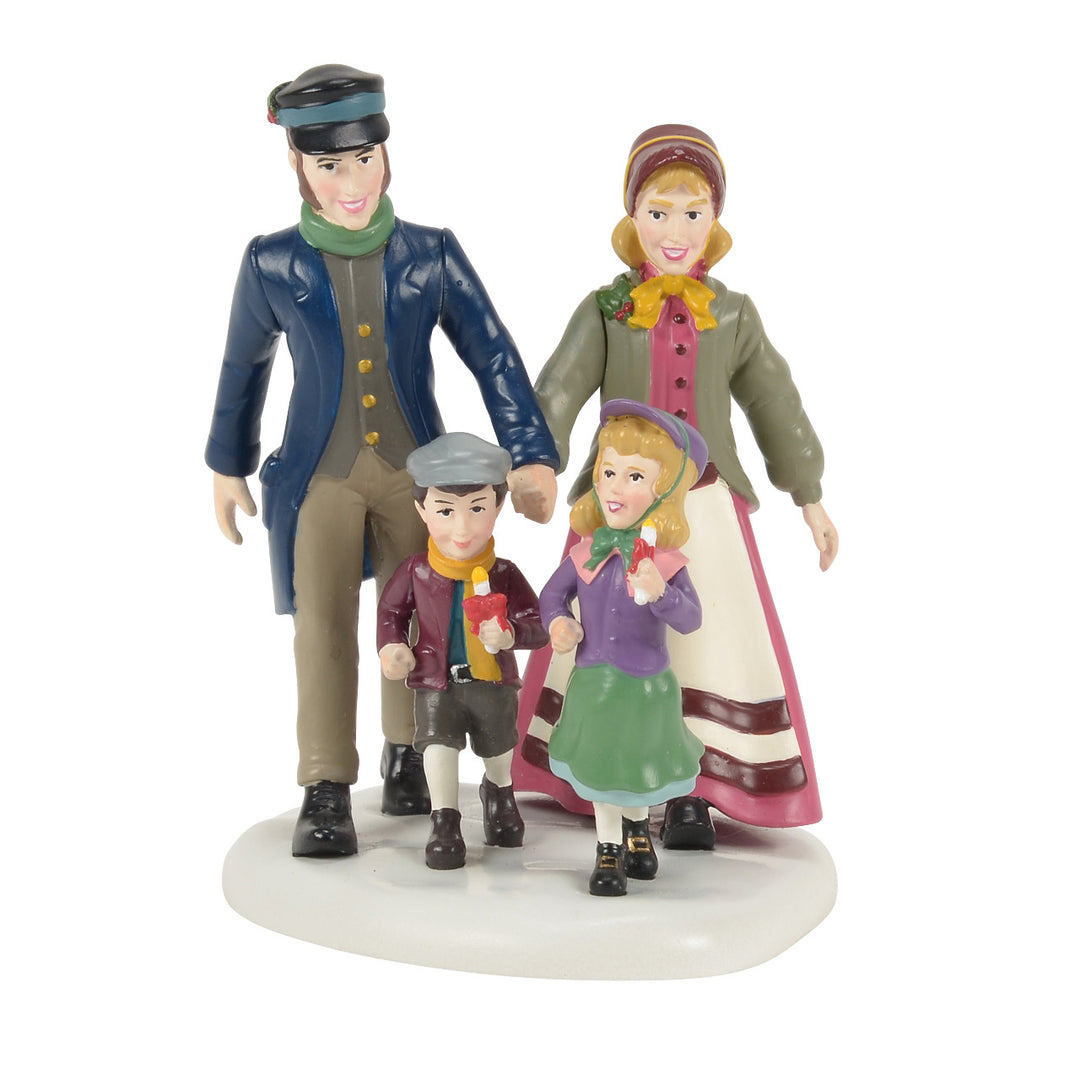 Department 56 Dickens Snow Village Accessory: 50th Christingle Procession sparkle-castle