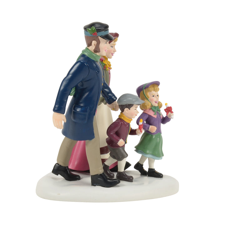 Department 56 Dickens Snow Village Accessory: 50th Christingle Procession sparkle-castle