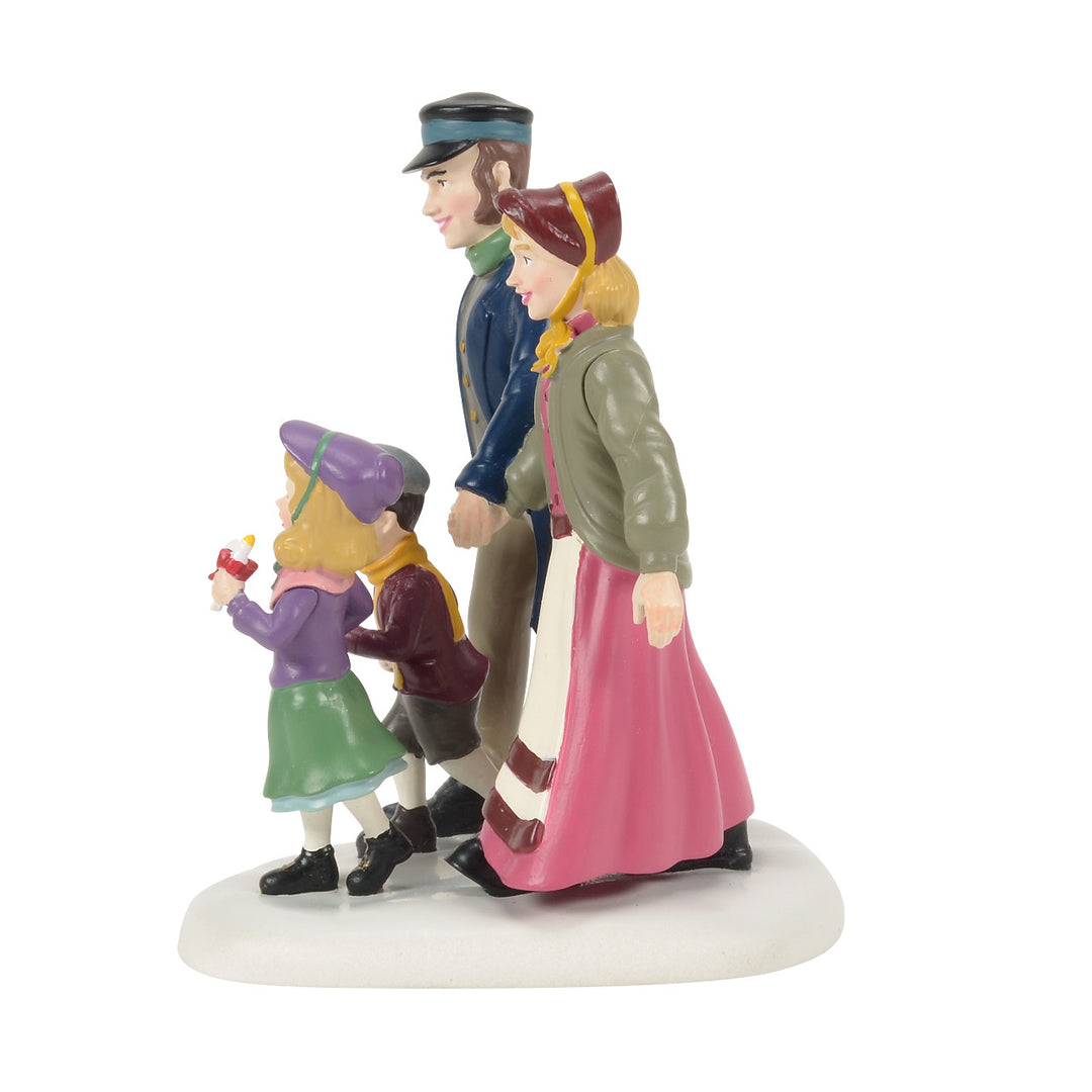 Department 56 Dickens Snow Village Accessory: 50th Christingle Procession sparkle-castle