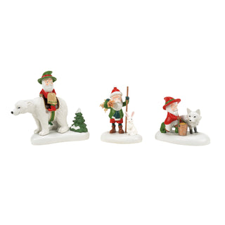 Department 56 North Pole Series Accessory: 50th Three Wee Kings, Set of 3 sparkle-castle