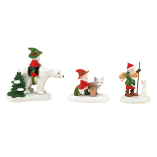 Department 56 North Pole Series Accessory: 50th Three Wee Kings, Set of 3 sparkle-castle