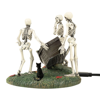 Department 56 Snow Village Halloween: 50th The Clumsy Cortege sparkle-castle