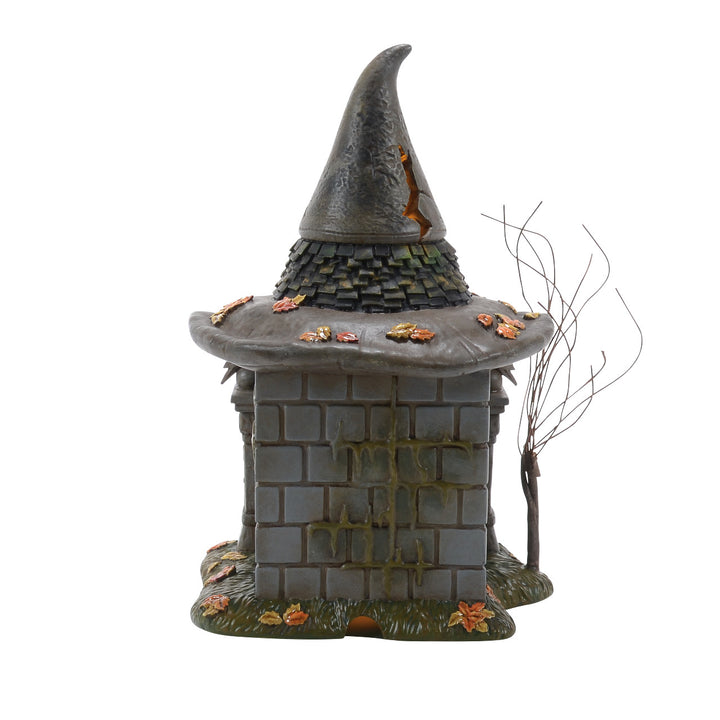 Department 56 Snow Village Halloween: 50th Crypt Of The Old Hag sparkle-castle