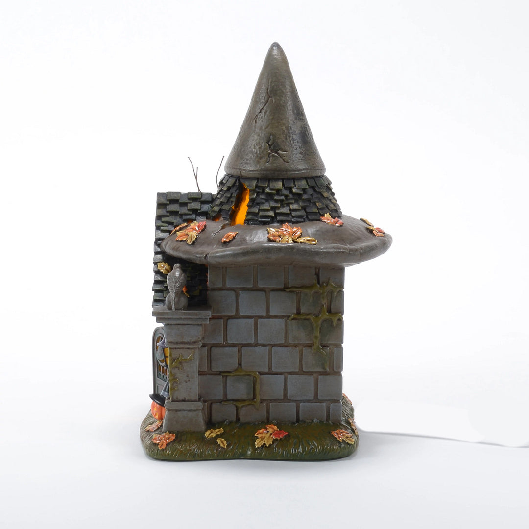 Department 56 Snow Village Halloween: 50th Crypt Of The Old Hag sparkle-castle