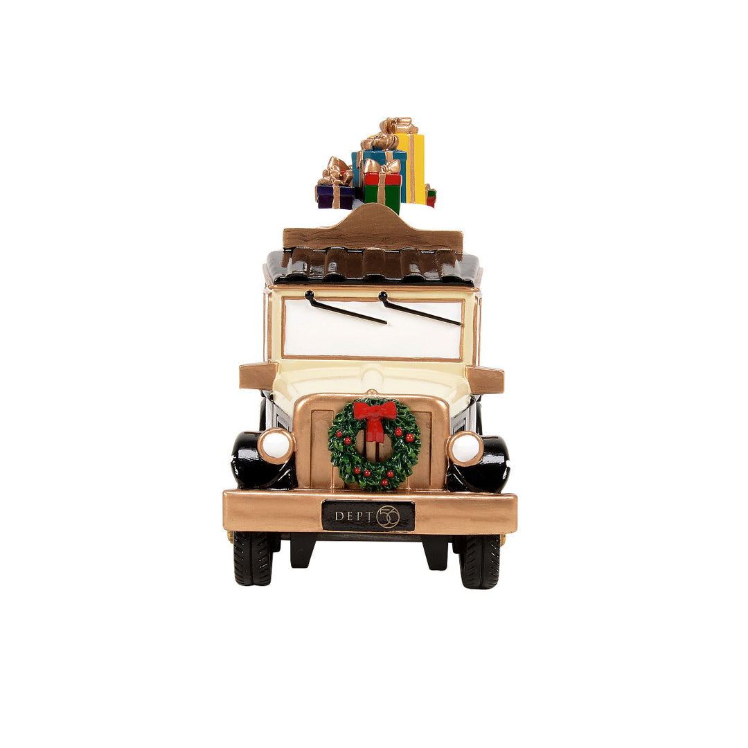 Department 56 Original Snow Village Accessory: 50th Village Express Van sparkle-castle