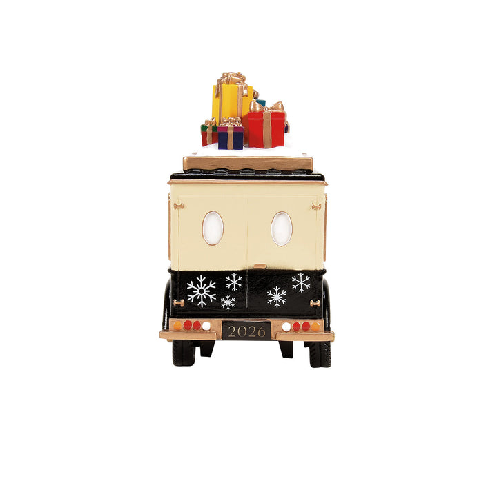 Department 56 Original Snow Village Accessory: 50th Village Express Van sparkle-castle