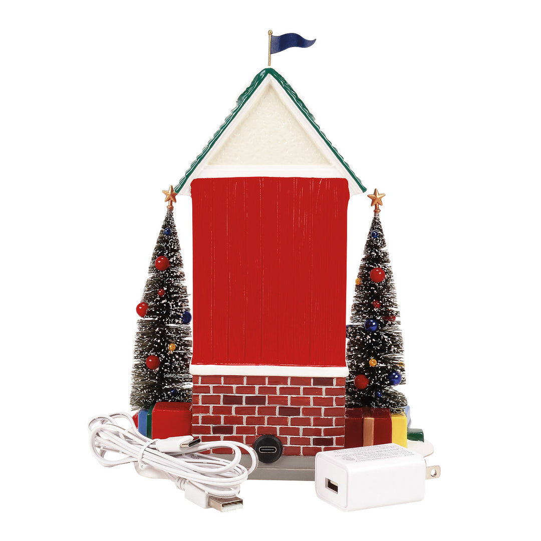 Department 56 Original Snow Village: Snow Village Sentry sparkle-castle