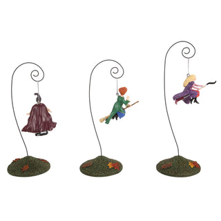 Department 56 Hocus Pocus Village: On Modern Brooms, Set of 3 sparkle-castle