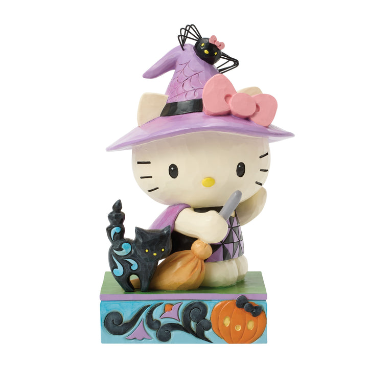 Jim Shore Sanrio: Hello Kitty in Witch Costume Figurine sparkle-castle