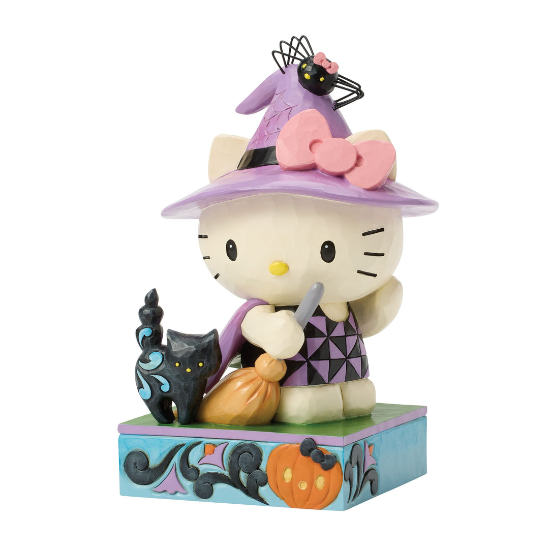Jim Shore Sanrio: Hello Kitty in Witch Costume Figurine sparkle-castle