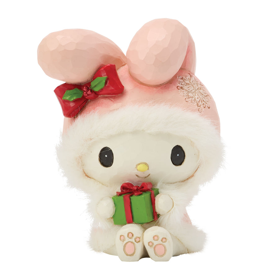 Jim Shore Sanrio: My Melody Christmas Miniature Figurine sparkle-castle