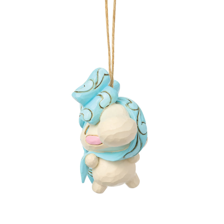 Jim Shore Sanrio: Cinnamoroll In Blue Bow Hanging Ornament sparkle-castle