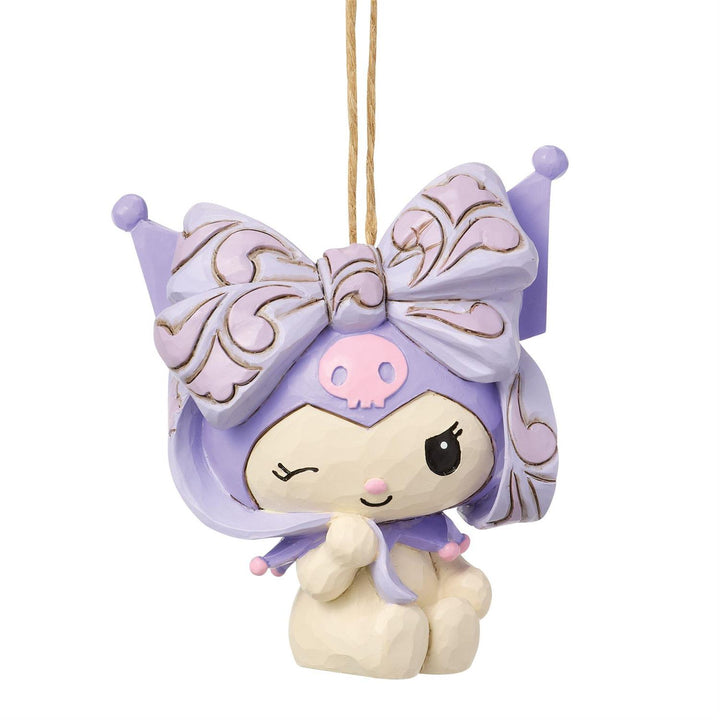 Jim Shore Sanrio: Kuromi In Purple Bow Hanging Ornament sparkle-castle