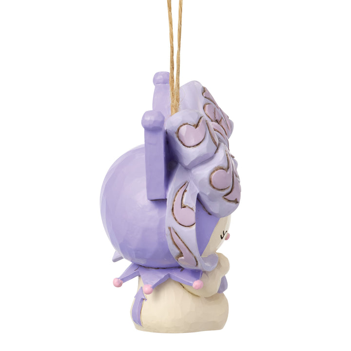 Jim Shore Sanrio: Kuromi In Purple Bow Hanging Ornament sparkle-castle